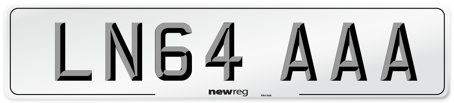 LN64 AAA Number Plate from New Reg